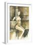 Mini- Contemporary Seated Nude I-Jennifer Goldberger-Framed Art Print