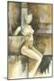 Mini- Contemporary Seated Nude I-Jennifer Goldberger-Mounted Art Print