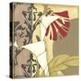 Mini Nouveau Graphic Botanical II-Jennifer Goldberger-Stretched Canvas