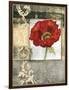 Mini Poppy Poetry I-Jennifer Goldberger-Framed Art Print