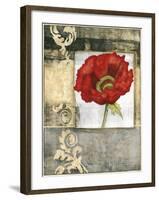 Mini Poppy Poetry I-Jennifer Goldberger-Framed Art Print