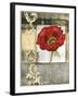 Mini Poppy Poetry I-Jennifer Goldberger-Framed Art Print