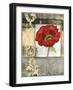 Mini Poppy Poetry I-Jennifer Goldberger-Framed Art Print