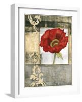 Mini Poppy Poetry I-Jennifer Goldberger-Framed Art Print