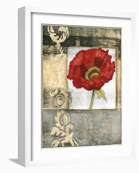 Mini Poppy Poetry I-Jennifer Goldberger-Framed Art Print