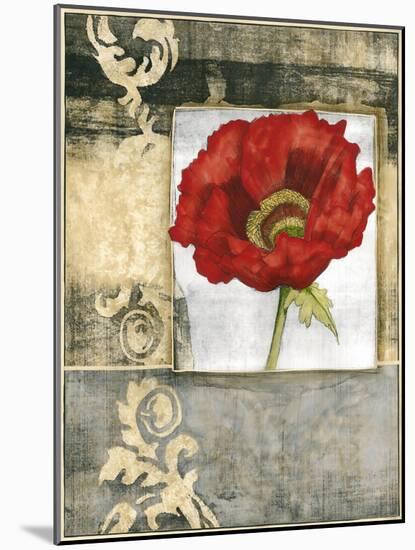 Mini Poppy Poetry I-Jennifer Goldberger-Mounted Art Print