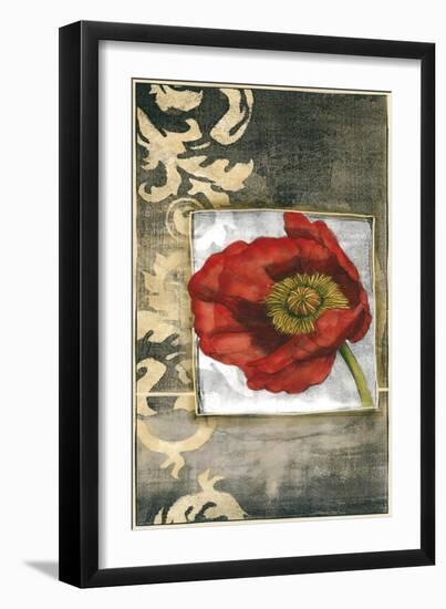 Mini Poppy Poetry III-Jennifer Goldberger-Framed Art Print