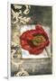 Mini Poppy Poetry III-Jennifer Goldberger-Framed Art Print