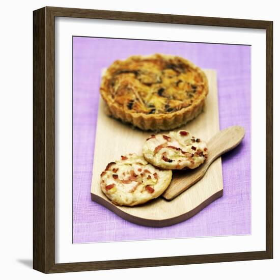 Mini Quiche Lorraine and Onion Tarts-Bernard Radvaner-Framed Photographic Print