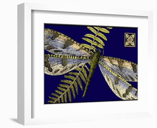 Mini Shimmering Dragonfly I-Vision Studio-Framed Art Print