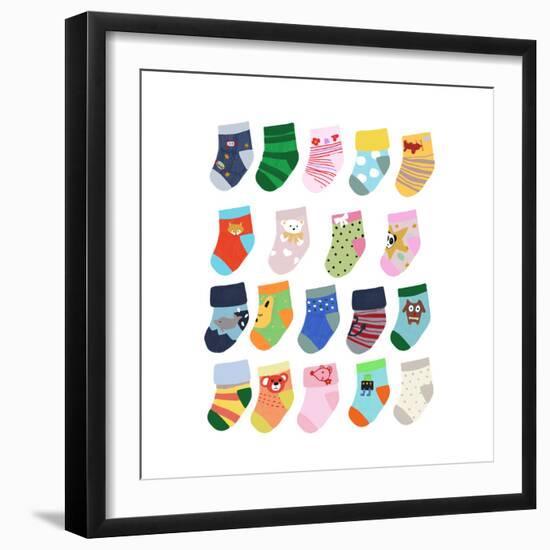 Mini Socks-Hanna Melin-Framed Giclee Print