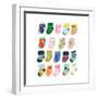 Mini Socks-Hanna Melin-Framed Giclee Print