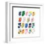 Mini Socks-Hanna Melin-Framed Art Print