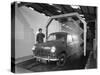 Mini Van Being Washed in a Car Wash, Co-Op Garage, Scunthorpe, Lincolnshire, 1965-Michael Walters-Stretched Canvas