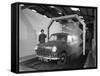 Mini Van Being Washed in a Car Wash, Co-Op Garage, Scunthorpe, Lincolnshire, 1965-Michael Walters-Framed Stretched Canvas