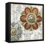 Mini Vintage Rosette II-Vision Studio-Framed Stretched Canvas