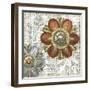 Mini Vintage Rosette II-Vision Studio-Framed Art Print