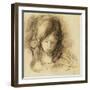 Mini Writer; Coco Ecrivant-Pierre-Auguste Renoir-Framed Giclee Print