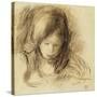 Mini Writer; Coco Ecrivant-Pierre-Auguste Renoir-Stretched Canvas