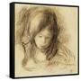 Mini Writer; Coco Ecrivant-Pierre-Auguste Renoir-Framed Stretched Canvas