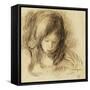 Mini Writer; Coco Ecrivant-Pierre-Auguste Renoir-Framed Stretched Canvas