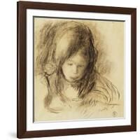 Mini Writer; Coco Ecrivant-Pierre-Auguste Renoir-Framed Giclee Print