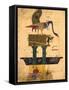 Miniature Depicting a Fountain-null-Framed Stretched Canvas