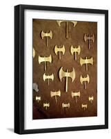 Miniature Double Axes, from the Cave of Arkalochori, circa 1500 BC-null-Framed Giclee Print
