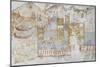 Miniature Fresco Depicting a Naval Fleet Leaving Dock, from the West House of Thera or Santorini-null-Mounted Giclee Print