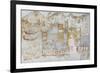 Miniature Fresco Depicting a Naval Fleet Leaving Dock, from the West House of Thera or Santorini-null-Framed Giclee Print