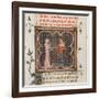 Miniature from a Manuscript of the Roman De La Rose by Guillaume De Lorris and Jean De Meun, 1353-null-Framed Giclee Print