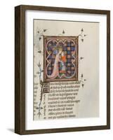 Miniature from a Manuscript of the Roman De La Rose by Guillaume De Lorris and Jean De Meun, 1353-null-Framed Giclee Print