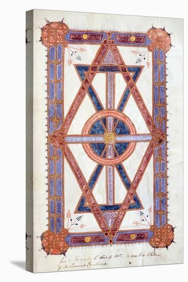 Miniature from the Book of Revelation: Alpha and Omega, from the Book of Hours by Ferdinand I-null-Stretched Canvas
