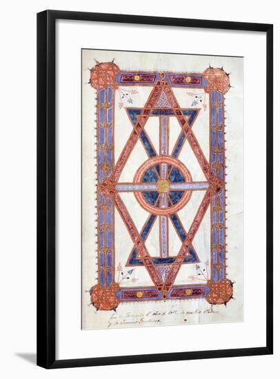 Miniature from the Book of Revelation: Alpha and Omega, from the Book of Hours by Ferdinand I-null-Framed Giclee Print