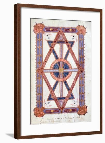 Miniature from the Book of Revelation: Alpha and Omega, from the Book of Hours by Ferdinand I-null-Framed Giclee Print