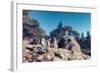 Miniature Hikers with Backpacks-Kirill_M-Framed Photographic Print