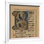 Miniature Initial and Part of a Page from a Psalter, (13th Century), 1901-null-Framed Giclee Print