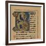 Miniature Initial and Part of a Page from a Psalter, (13th Century), 1901-null-Framed Giclee Print