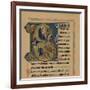 Miniature Initial and Part of a Page from a Psalter, (13th Century), 1901-null-Framed Giclee Print