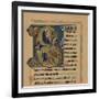 Miniature Initial and Part of a Page from a Psalter, (13th Century), 1901-null-Framed Giclee Print