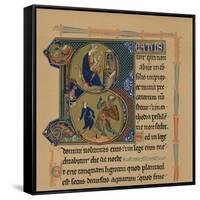 Miniature Initial and Part of a Page from a Psalter, (13th Century), 1901-null-Framed Stretched Canvas