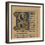 Miniature Initial and Part of a Page from a Psalter, (13th Century), 1901-null-Framed Giclee Print