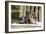 Miniature Long Haired Dachshund Laying on Bench-null-Framed Photographic Print