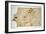 Miniature Nautical Map of the Central Mediterranean, 1560-Matteo Prunes-Framed Giclee Print