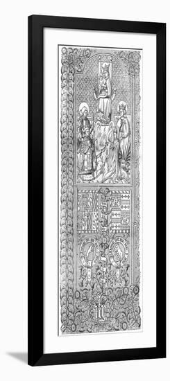 Miniature of a Manuscript Offered by Talbot and Margaret of Anjou, 15th Century (1882-188)-Charaire et fils-Framed Giclee Print