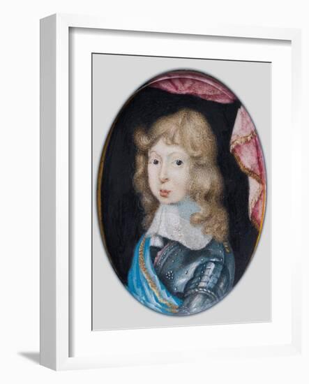 Miniature of Charles XI, King of Sweden as a child, c.1662-Pierre Signac-Framed Giclee Print