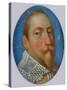 Miniature of Gustav II Adolf, King of Sweden, c.1630-Unknown Artist-Stretched Canvas