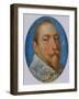 Miniature of Gustav II Adolf, King of Sweden, c.1630-Unknown Artist-Framed Giclee Print