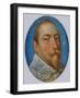 Miniature of Gustav II Adolf, King of Sweden, c.1630-Unknown Artist-Framed Giclee Print