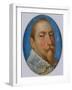 Miniature of Gustav II Adolf, King of Sweden, c.1630-Unknown Artist-Framed Giclee Print